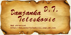 Damjanka Telesković vizit kartica